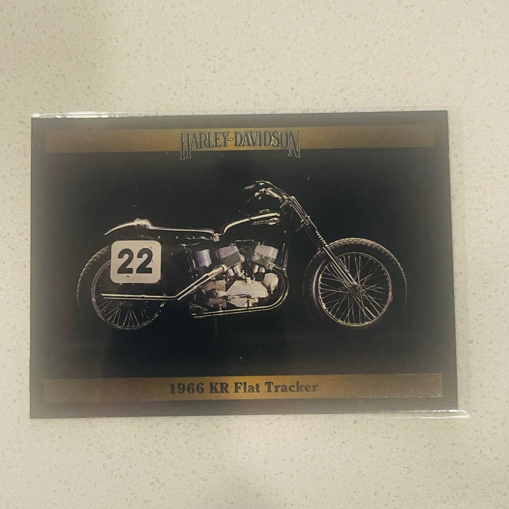 1992 Harley Davidson Collect-A-Card Series‎ 2 #163 1966 KR Flat Tracker XLCH